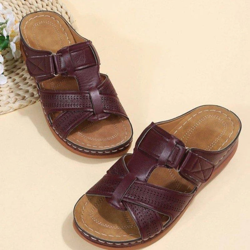 Mules Orthopédiques en Cuir pour Femmes - Confort et Style pour l'Été