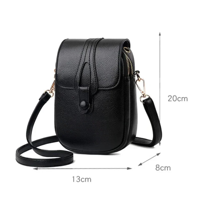 Mini Sac Crossbody en Cuir PU Rétro - Parfait pour Téléphone et Accessoires