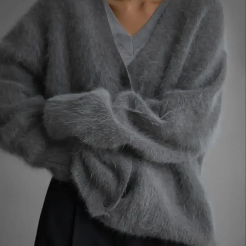 Gilet Maille Moelleuse à Boutons - Vêtement d'Extérieur Femme 2025